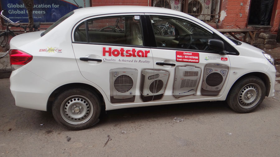 Hotstar Advertising on Car